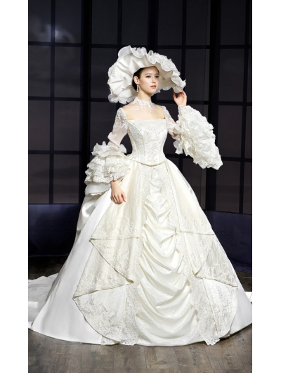 victorian era wedding dress