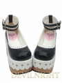 Black Manga Style Platform Sweet Lolita Shoes 