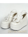 White/Pink/Black/Red Sweet Bow Lolita Platform Shoes