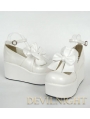 White/Pink/Black/Red Sweet Bow Lolita Platform Shoes