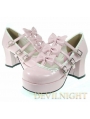 Red/Pink Princess Style High-Heel Sweet Lolita Shoes