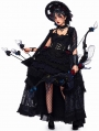 Ismailia Black and Blue Wedding Tea Party Tiered Gothic Lolita JSK Dress Set