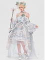 Sylph White and Green Flower Bridal Tea Party Classic Lolita JSK Dress Set