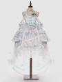 Sylph White and Green Flower Bridal Tea Party Classic Lolita JSK Dress Set