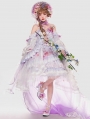 Sylph White and Purple Flower Bridal Tea Party Classic Lolita JSK Dress Set