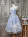 Swan Lake Purple Sleeveless Vintage Tulle Overlay Classic Lolita JSK Dress