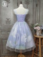 Swan Lake Purple Sleeveless Vintage Tulle Overlay Classic Lolita JSK Dress