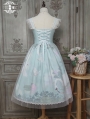 Swan Lake Green Sleeveless Vintage Tulle Overlay Classic Lolita JSK Dress