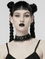 Black Gothic Punk Belt Lace Choker