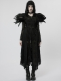 Black Gothic Dark Decadent Feather Shoulder Accessory