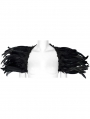 Black Gothic Dark Decadent Feather Shoulder Accessory