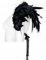 Black Gothic Dark Decadent Feather Shoulder Accessory