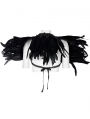 Black Gothic Dark Decadent Feather Shoulder Accessory