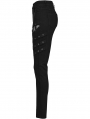 Black Gothic Punk Sexy Tight Long Denim Pants for Women