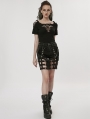 Gothic Post-Apocalyptic Two Wear Denim Pants Skirt for Women