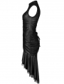 Black Gothic Sexy Elegant Sleeveless Slim Fishtail Dress