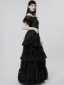 Black Gothic Vintage Gorgeous Lace Long Victorian Party Dress