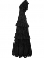 Black Gothic Vintage Gorgeous Lace Long Victorian Party Dress