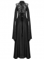 Black Elegant Gothic Sexy Off-the-Shoulder Slit Long Goddess Medieval Dress