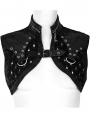 Black Gothic Punk Decadent Short Jacket for Women