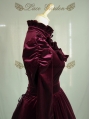 Wine Red Long Sleeves Gothic Victorian Style Lolita Dress