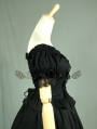Black Off-the-Shoulder Short Sleeves Gothic Lolita Dress