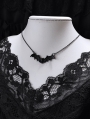 Black Gothic Punk Rock Retro Vampire Bat Pendant Necklace