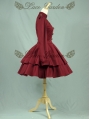 Red Long Sleeves Gothic Lolita Trench Coat Dress