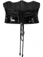 Black Gothic Punk Multi-Segmented Bat Shape Cincher