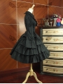 Black Long Sleeves Classic Gothic Lolita Dress