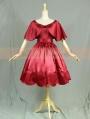 Red Vintage Victorian Style Classic Lolita Cape Dress