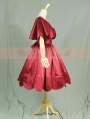 Red Vintage Victorian Style Classic Lolita Cape Dress