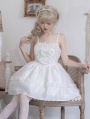 Black/White Sweetheart Ruffle Sweet Sleeveless Lolita JSK Dress