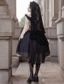 Immortal Song Black Ruffle Square Neckline Classic Lolita JSK Dress