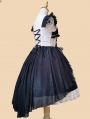 Immortal Song Black Ruffle Square Neckline Classic Lolita JSK Dress