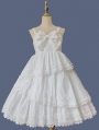 Dawn Tower Red/White Bowknot Empire Waist Sweet Lolita JSK Dress