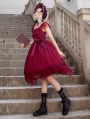 A Dance Scene Wine Red/Black Elegant Gothic Lolita JSK Dress