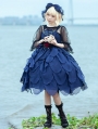 Deep Sea Mermaid Dark Blue/Black Gothic JSK Lolita Dress