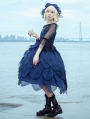 Deep Sea Mermaid Dark Blue/Black Gothic JSK Lolita Dress