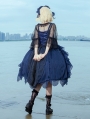 Deep Sea Mermaid Dark Blue/Black Gothic JSK Lolita Dress