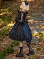 Singer White/Black Floral Pattern Tiered Sweet Lolita JSK Dress
