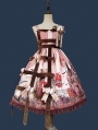 Dark Blue/Red and Black/Red and Brown Midnight Magic Gothic Lolita JSK Dress