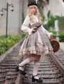 Backlight Memoirs Grey Plaid Elegant Slim Classic Lolita JSK Dress