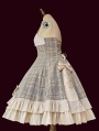 Backlight Memoirs Grey Plaid Elegant Slim Classic Lolita JSK Dress