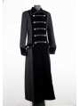 Black Long Double Breasted Gothic Coat for Men