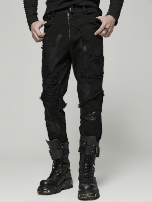 black goth pants