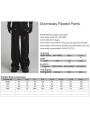 Black Gothic Doomsday Ripped Loose Fit Denim Pants for Men