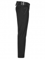 Black Vintage Gothic Regular Jacquard Long Party Trousers for Men