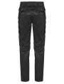 Black Vintage Gothic Gorgeous Jacquard Long Party Trousers for Men