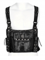 Black Gothic Punk Doomsday Functional Backbag